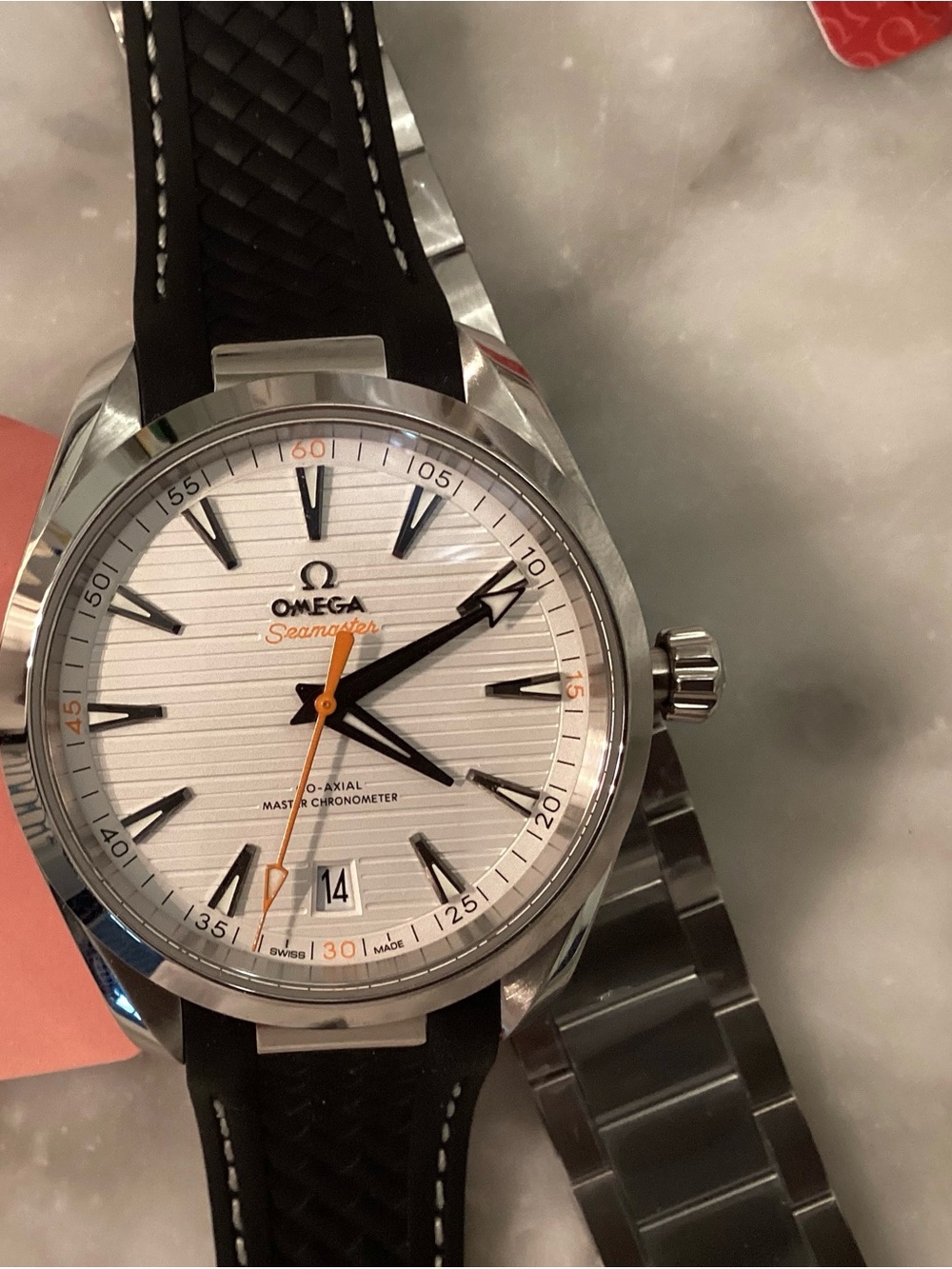 VSF Omega Aqua Terra with Bracelet + Extra Strap